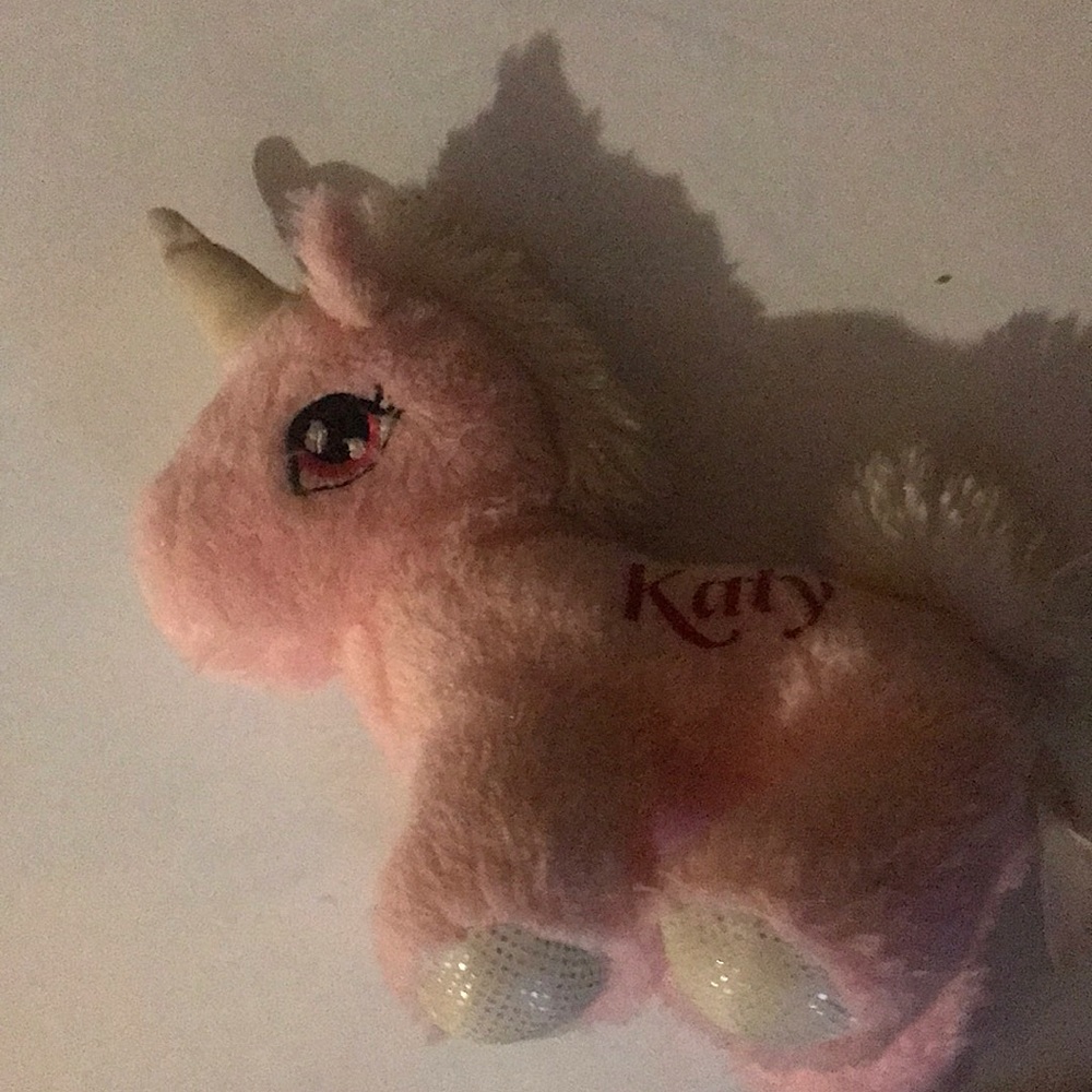 A stuffed unicorn